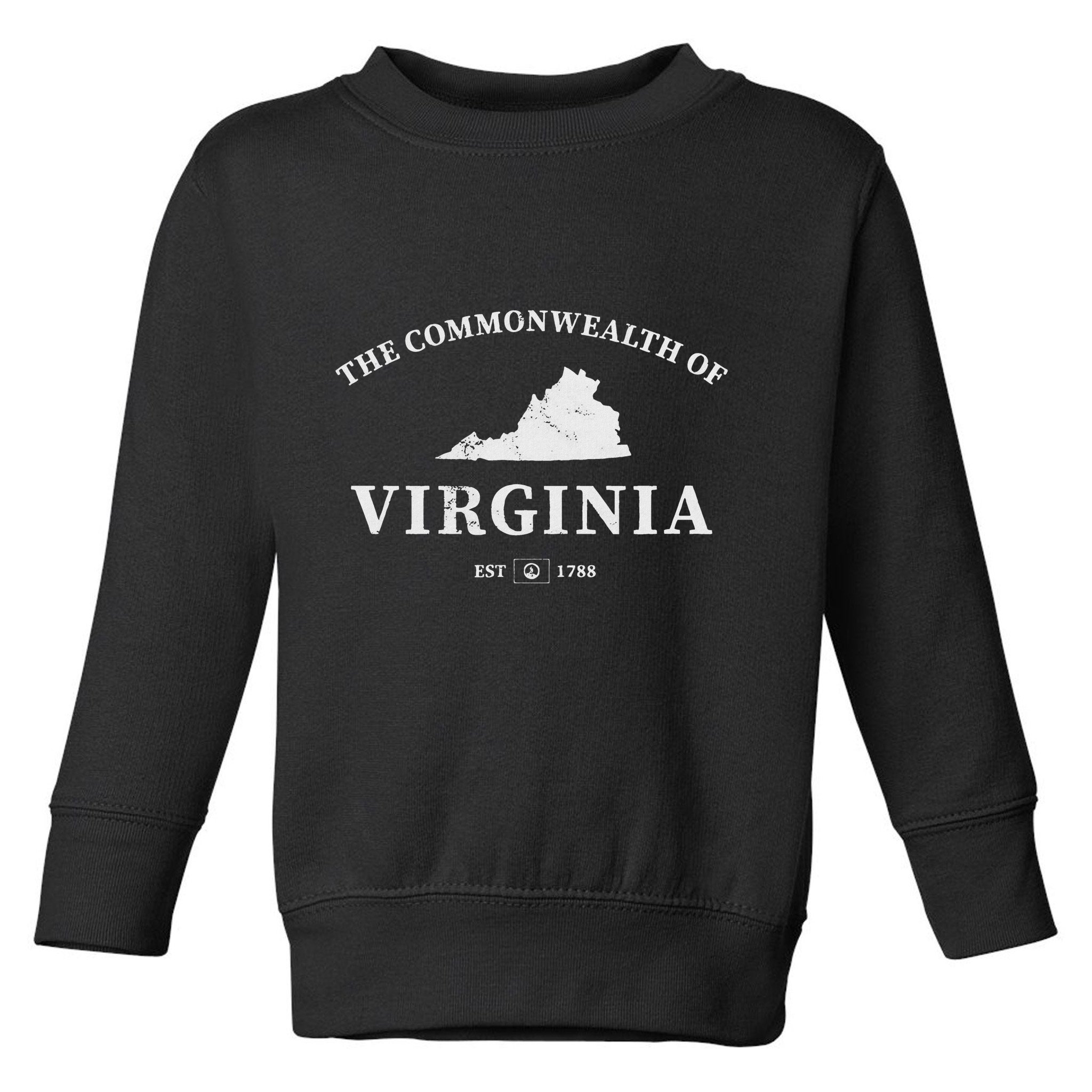 The Commonwealth Of Virginia Toddler Sweatshirt