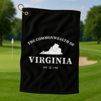 The Commonwealth Of Virginia Golf Towel