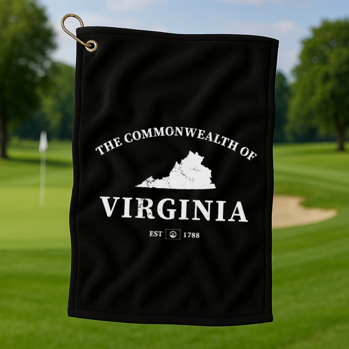 The Commonwealth Of Virginia Golf Towel