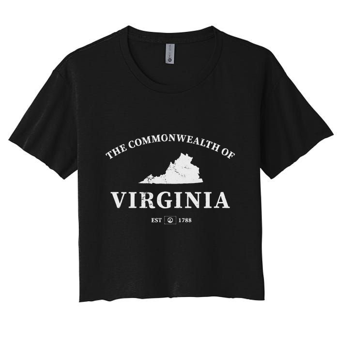 The Commonwealth Of Virginia Women's Crop Top Tee