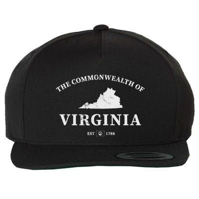 The Commonwealth Of Virginia Wool Snapback Cap