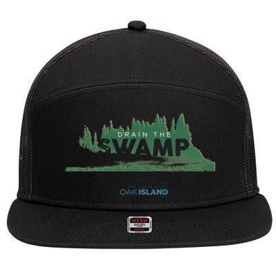 The Curse Of Oak Island Drain The Swamp Gift 7 Panel Mesh Trucker Snapback Hat