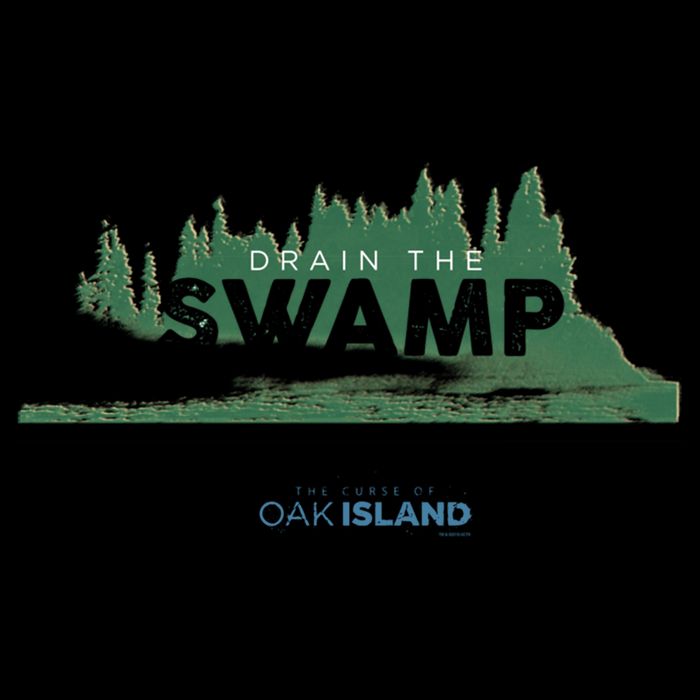 The Curse Of Oak Island Drain The Swamp Gift 7-Panel Snapback Hat