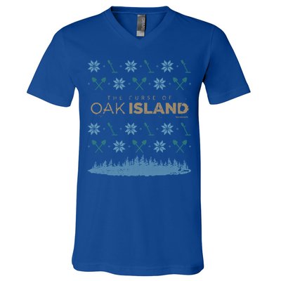 The Curse Of Oak Island Holiday Gift V-Neck T-Shirt