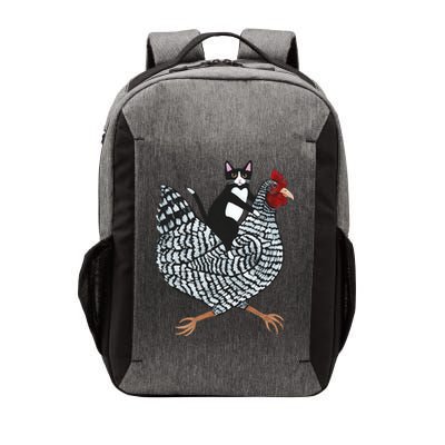 Tuxedo Cat On A Chicken Vector Backpack