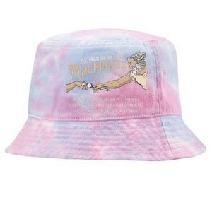 The Creation Of Machinists CNC Milling Machine Operator Tie-Dyed Bucket Hat