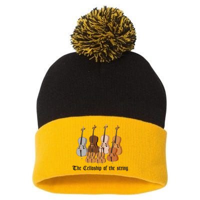 The Celloship Of The String Pom Pom 12in Knit Beanie