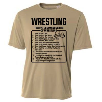 Twelve Commandments Of Wrestling T Cooling Performance Crew T-Shirt