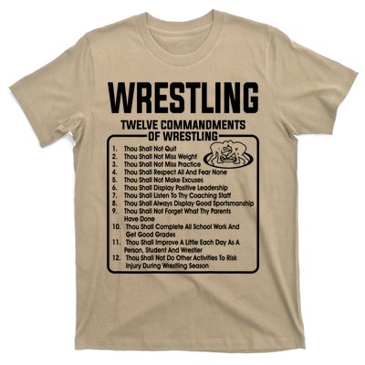 Twelve Commandments Of Wrestling T T-Shirt