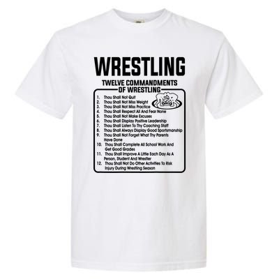 Twelve Commandments Of Wrestling T Garment-Dyed Heavyweight T-Shirt