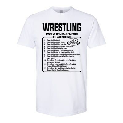 Twelve Commandments Of Wrestling T Softstyle CVC T-Shirt