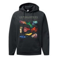 The Cephalopod Octopus Squid Cuttlefish And Nautilus Performance Fleece Hoodie