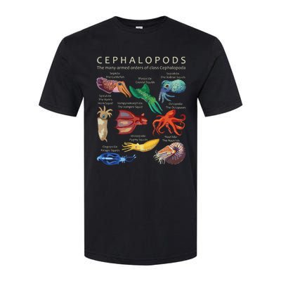 The Cephalopod Octopus Squid Cuttlefish And Nautilus Softstyle CVC T-Shirt