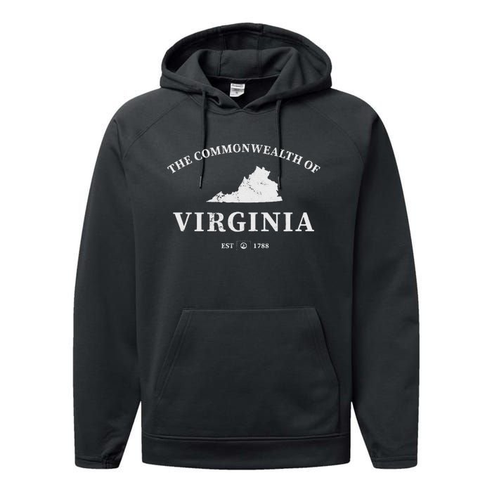 The Commonwealth Of Virginia Performance Fleece Hoodie