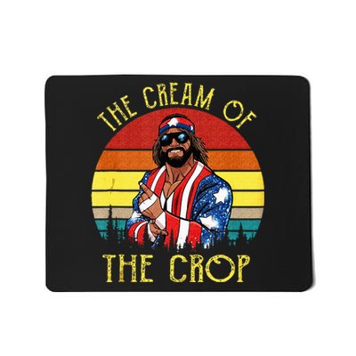 The Cream Of The Crop Wrestling Funny Retro Vintage Mousepad