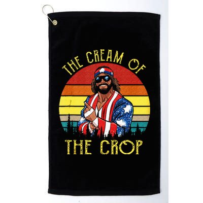 The Cream Of The Crop Wrestling Funny Retro Vintage Platinum Collection Golf Towel