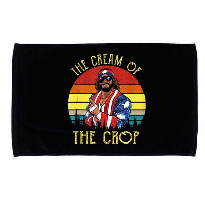 The Cream Of The Crop Wrestling Funny Retro Vintage Microfiber Hand Towel