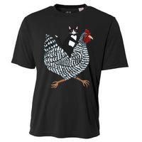 Tuxedo Cat On A Chicken Cooling Performance Crew T-Shirt