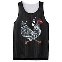 Tuxedo Cat On A Chicken Mesh Reversible Basketball Jersey Tank