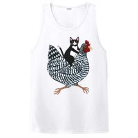 Tuxedo Cat On A Chicken Funny Pet Animal Lover PosiCharge Competitor Tank