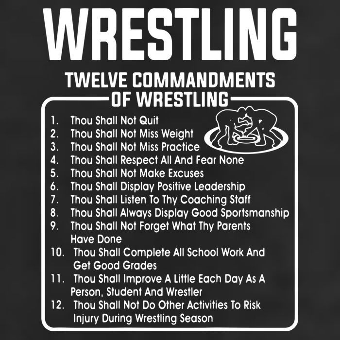 Twelve Commandments Of Wrestling Cool Comfort Performance Bucket Hat