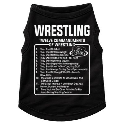 Twelve Commandments Of Wrestling Doggie Tank
