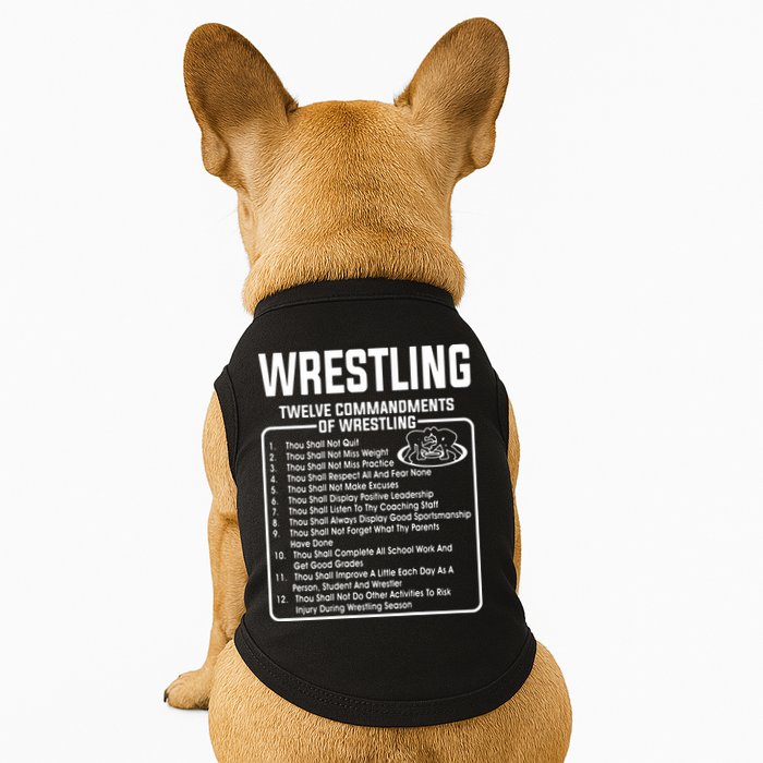 Twelve Commandments Of Wrestling Doggie Tank