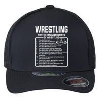 Twelve Commandments Of Wrestling Flexfit Unipanel Trucker Cap