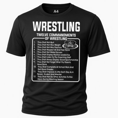 Twelve Commandments Of Wrestling Performance Shirt
