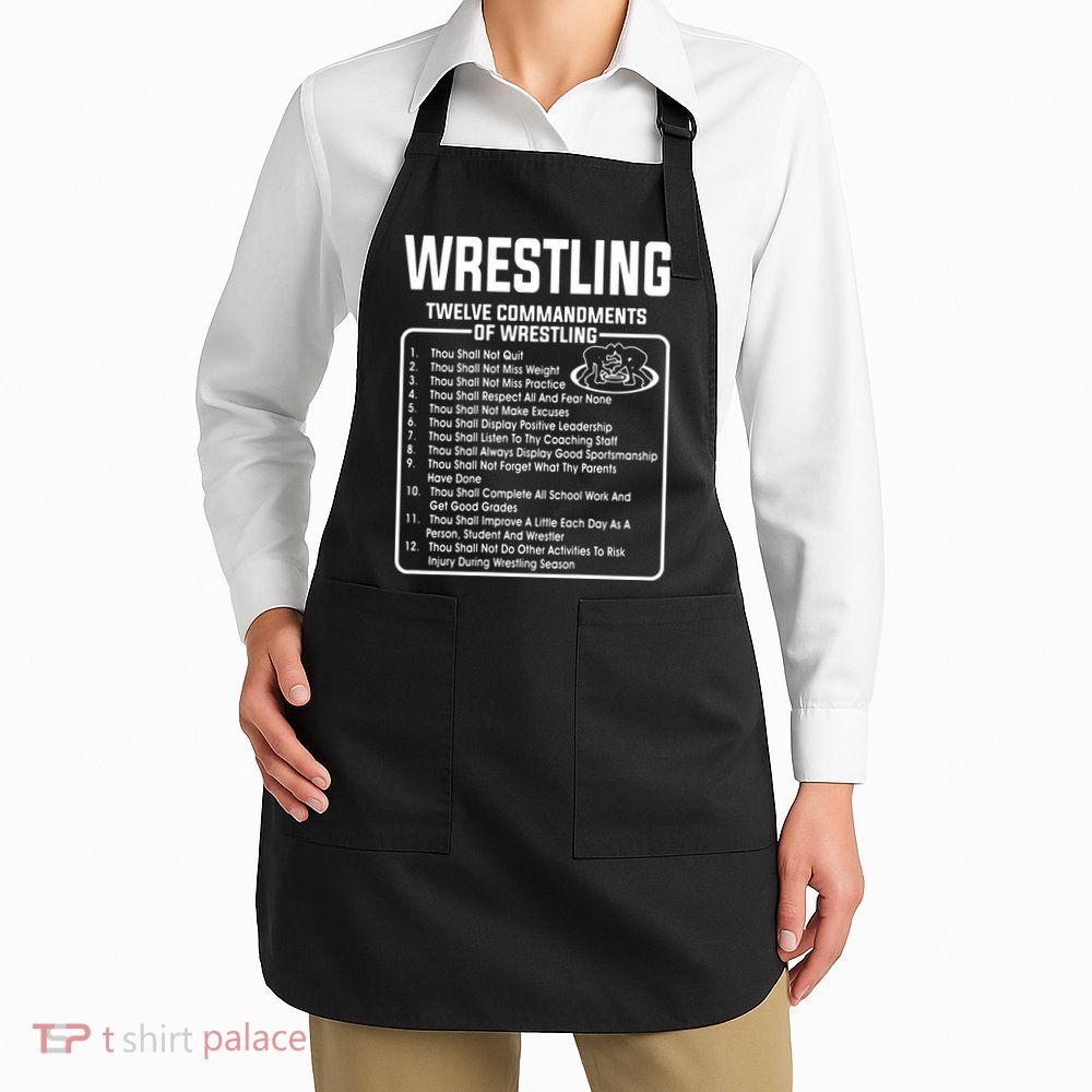 Twelve Commandments Of Wrestling Apron