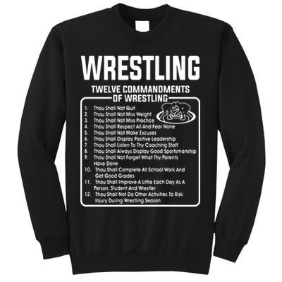 Twelve Commandments Of Wrestling Sweatshirt