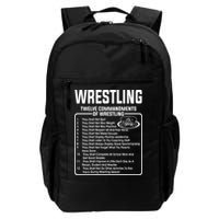 Twelve Commandments Of Wrestling Backpack