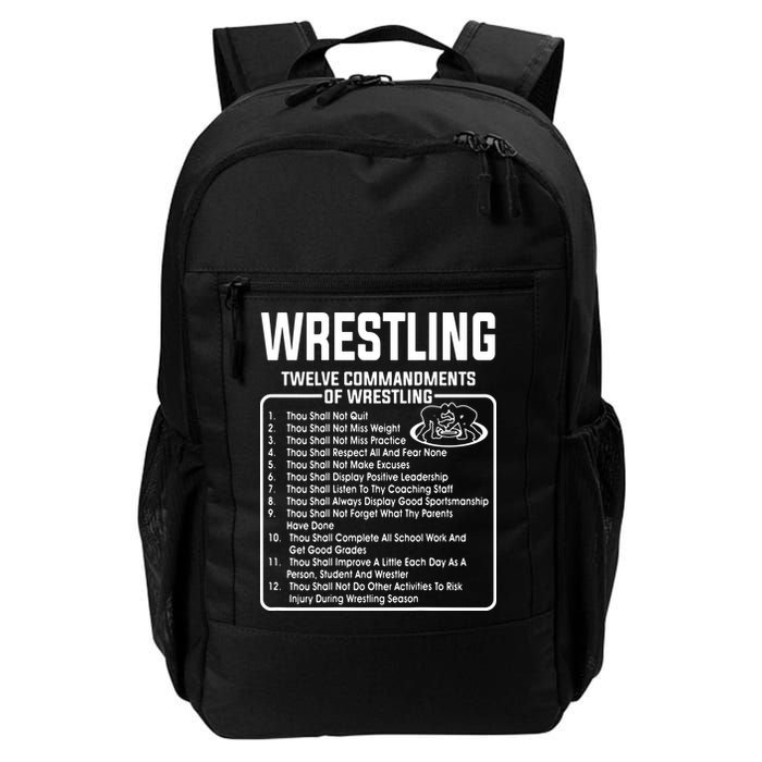 Twelve Commandments Of Wrestling Backpack