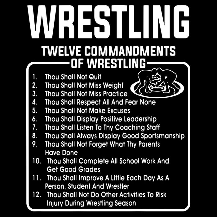 Twelve Commandments Of Wrestling Backpack