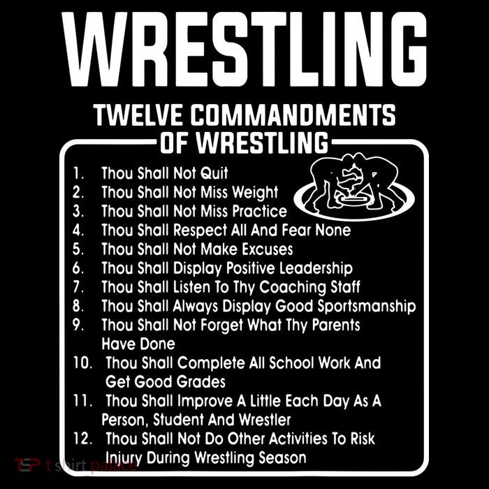 Twelve Commandments Of Wrestling Sustainable Bucket Hat