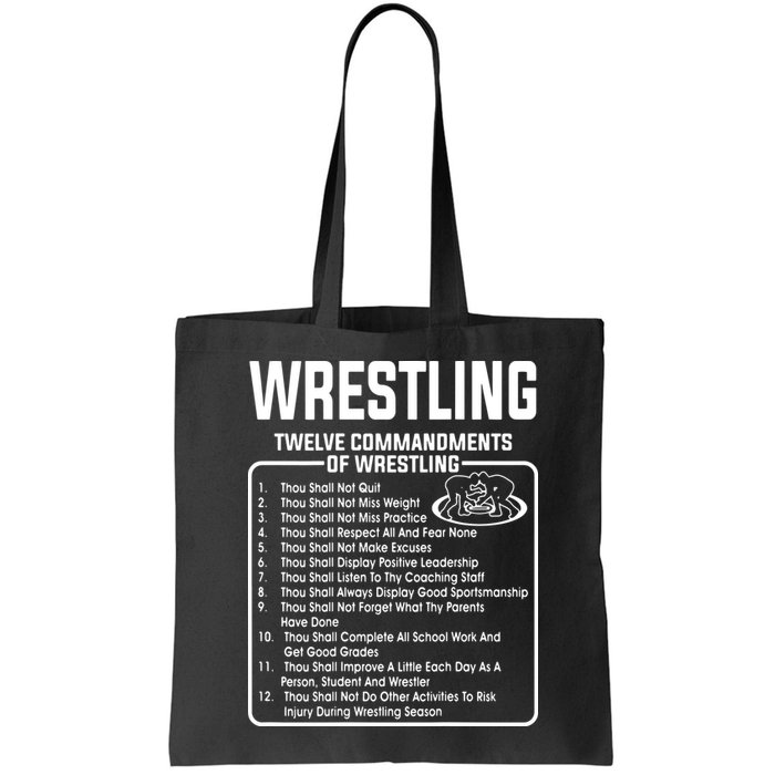 Twelve Commandments Of Wrestling Bag