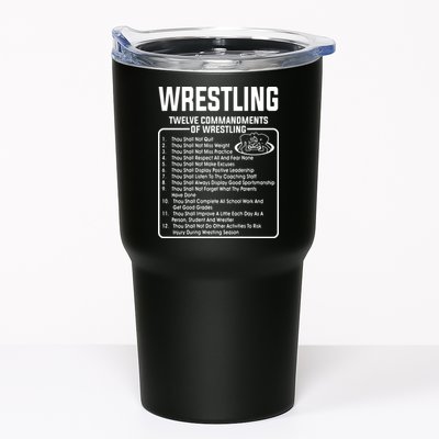 Twelve Commandments Of Wrestling Tumbler