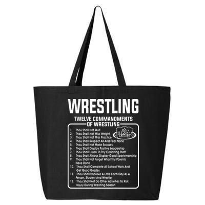 Twelve Commandments Of Wrestling 25L Jumbo Tote