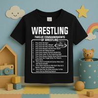 Twelve Commandments Of Wrestling Toddler T-Shirt