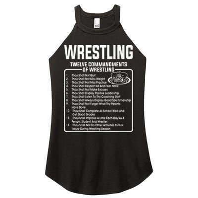 Twelve Commandments Of Wrestling Women's Perfect Tri Rocker Tank