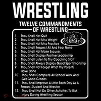 Twelve Commandments Of Wrestling Kids T-Shirt