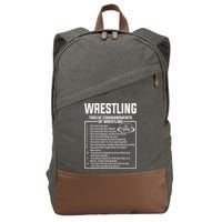 Twelve Commandments Of Wrestling Cotton Canvas Backpack