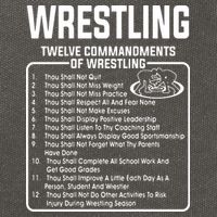 Twelve Commandments Of Wrestling Cotton Canvas Backpack