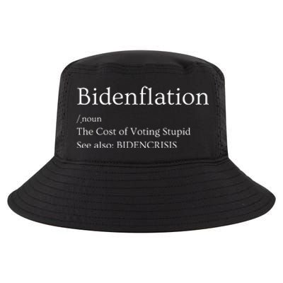 The Cost Of Voting Biden Inflation Anti Biden Tee Cool Comfort Performance Bucket Hat