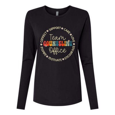 Team Counseling Office Appreciation Week Back To School Womens Cotton Relaxed Long Sleeve T-Shirt