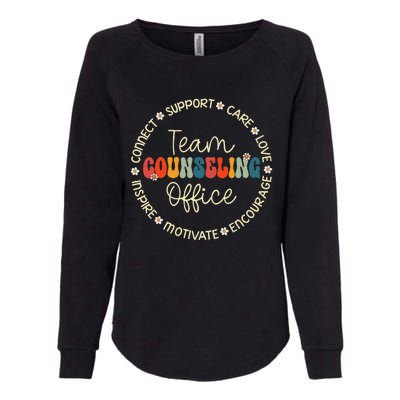 Team Counseling Office Appreciation Week Back To School Womens California Wash Sweatshirt