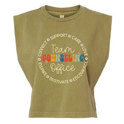 Team Counseling Office Appreciation Week Back To School Garment-Dyed Women's Muscle Tee