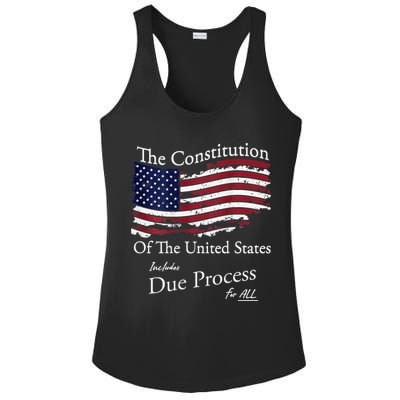 The Constitution Of The United States Due Process For All Ladies PosiCharge Competitor Racerback Tank