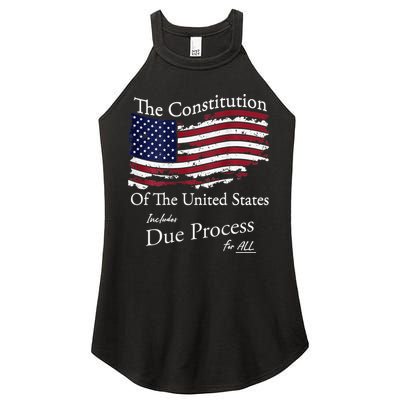 The Constitution Of The United States Due Process For All Women's Perfect Tri Rocker Tank