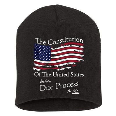The Constitution Of The United States Due Process For All Short Acrylic Beanie